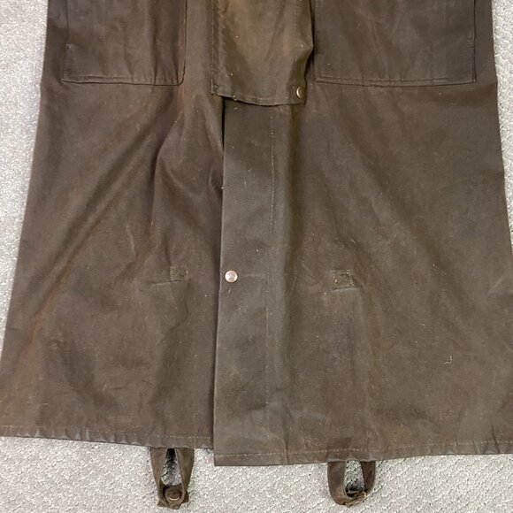Vintage Outback Trading Company Co. Oilskin Duster Jacket Coat Men's Small Waxed - Picture 4 of 14